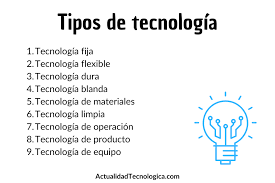 10 tipos de tecnología