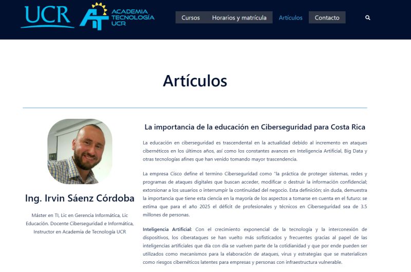 academia de tecnologia ucr